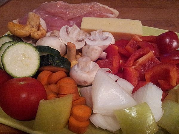 Mesno-zelenjavna pravljica